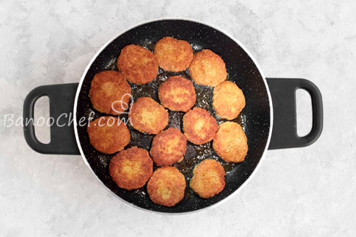 کتلت مرغ و سیب زمینی