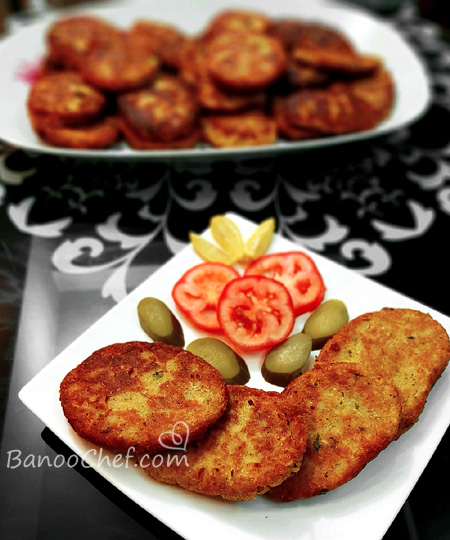 کتلت مرغ و سیب زمینی