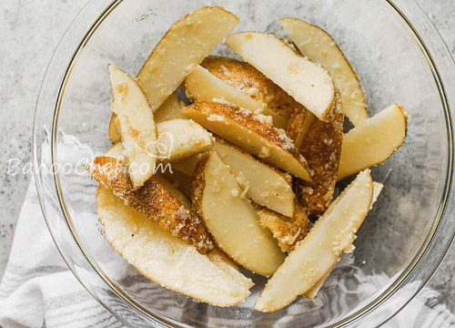 طرز تهیه سیب زمینی کبابی در فر سیب زمینی تنوری در فر