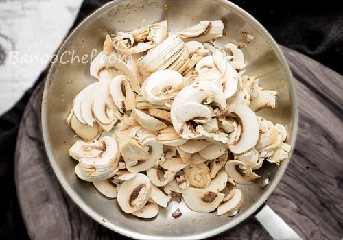 پاته قارچ و پنیر خامه ای