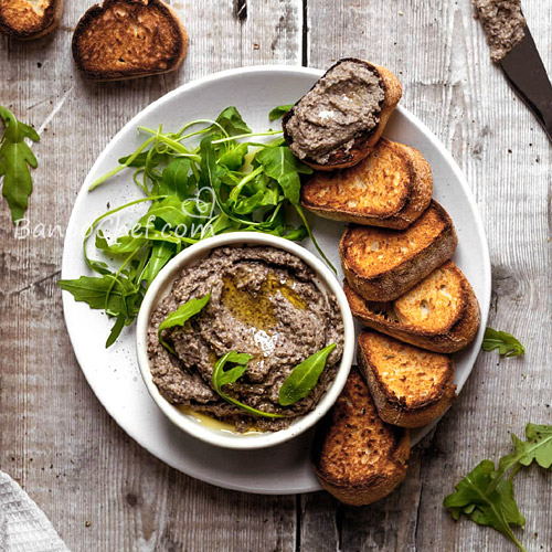 پاته قارچ و پنیر خامه ای