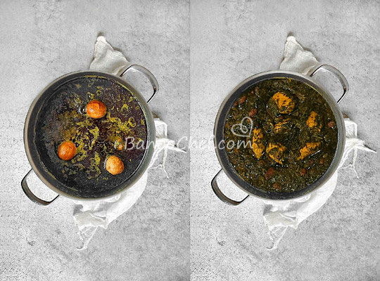 خورش قورمه سبزی با مرغ