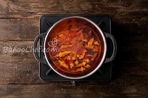خورش بامیه با گوشت خورش بامیه