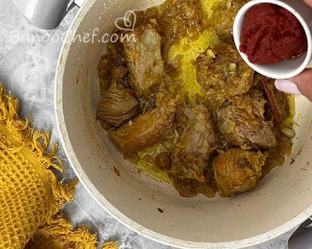 خورش کدو حلوایی با گوشت