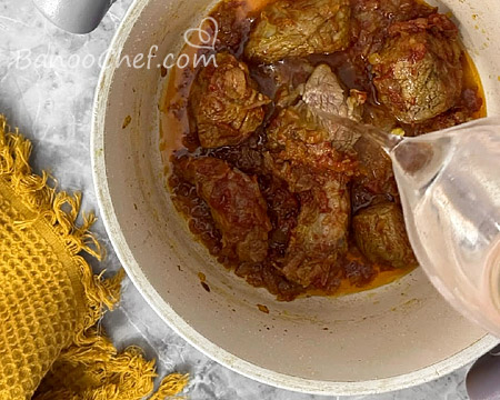 خورش کدو حلوایی با گوشت