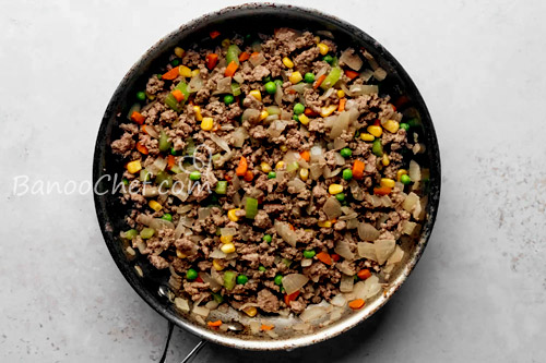 طرز تهیه پای چوپان پای چوپان با گوشت چرخ کرده