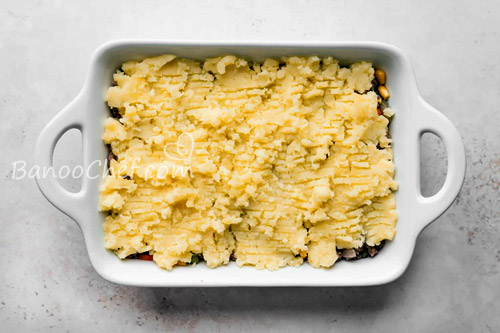 طرز تهیه پای چوپان پای چوپان با گوشت چرخ کرده