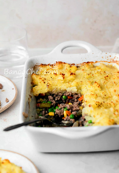 طرز تهیه پای چوپان پای چوپان با گوشت چرخ کرده