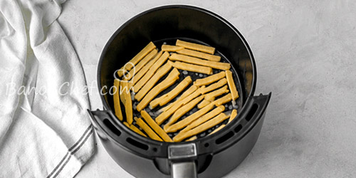 فرنچ فرایز با بادام شیرین