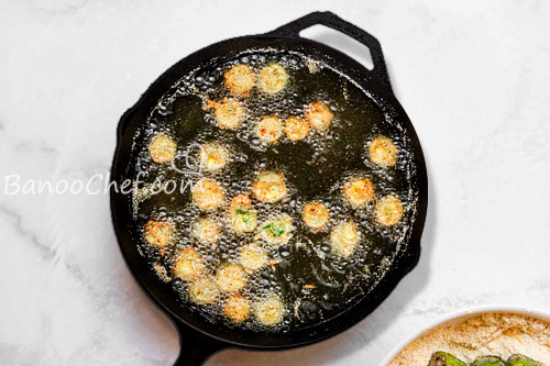 بامیه سوخاری سبزیجات سوخاری