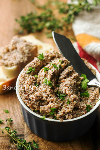 پاته گیاهی قارچ و گردو