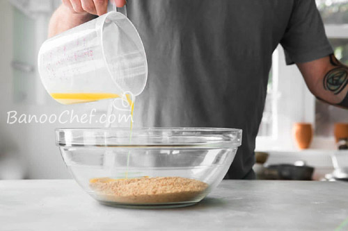 طرز تهیه کراست ( پوسته چیز کیک ) کراست چیز کیک کلاسیک