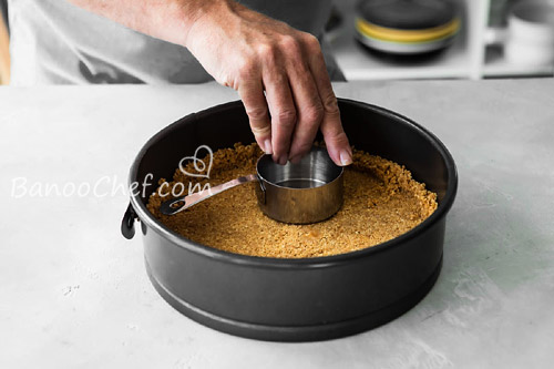 طرز تهیه کراست ( پوسته چیز کیک ) کراست چیز کیک کلاسیک