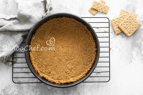 طرز تهیه کراست ( پوسته چیز کیک ) کراست چیز کیک کلاسیک