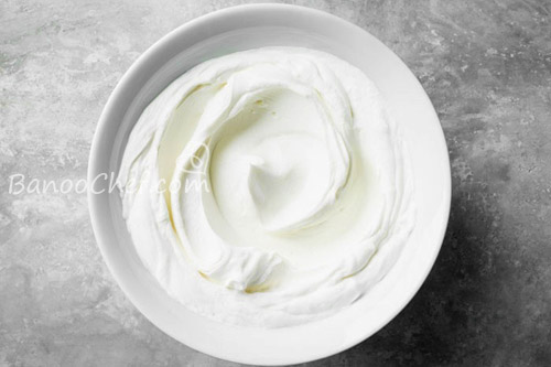 دسر پارفیت انار و کیوی