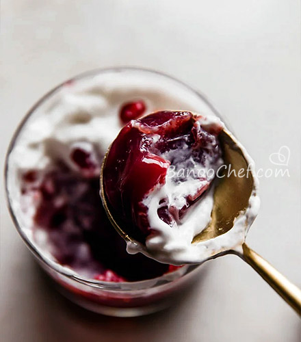 ژله بستنی انار با پودر ژله