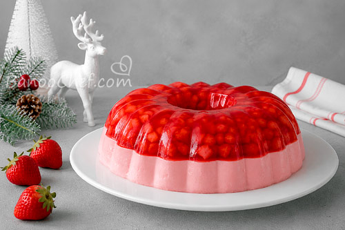 ژله توت فرنگی