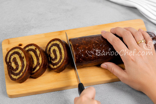 رنگینک رولتی با خرما و گردو