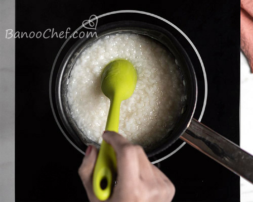 پودینگ برنج زعفرانی