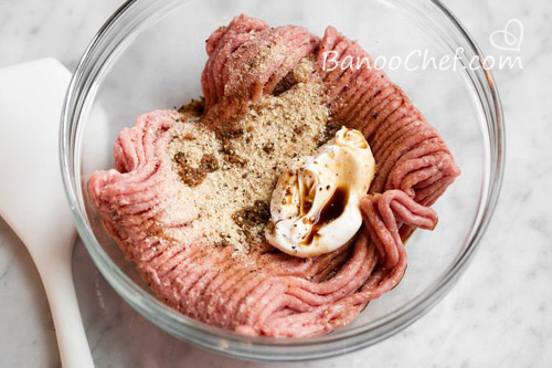 همبرگر طرز تهیه ساندویچ همبرگر