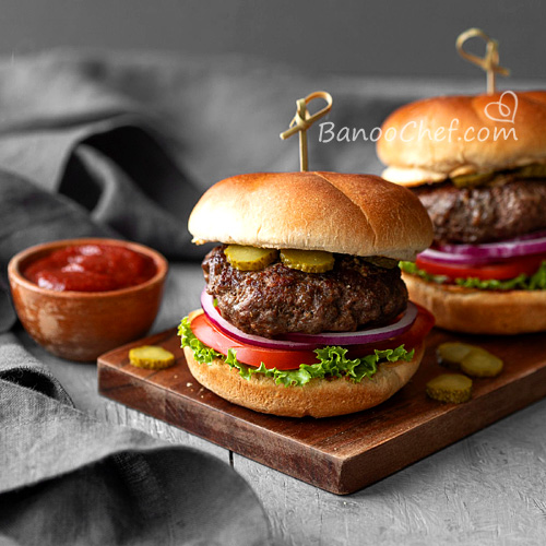 همبرگر طرز تهیه ساندویچ همبرگر