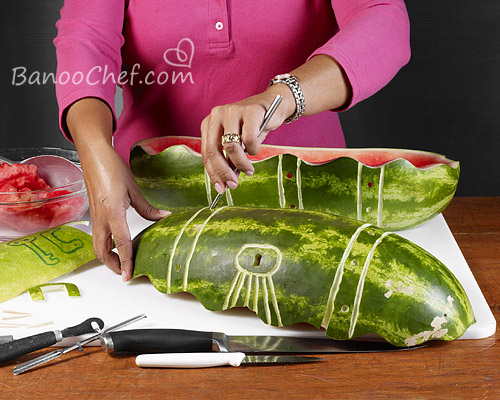 تزیین هندوانه