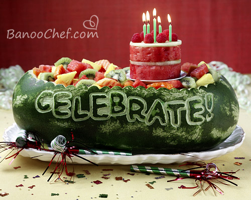 تزیین هندوانه 