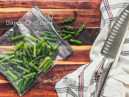 بلانچ و فریز کردن مارچوبه