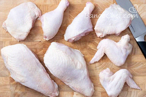آموزش خرد كردن و 8 تکه کردن مرغ 