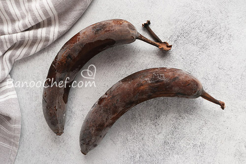 موز منجمد نگهداری موز در فریزر