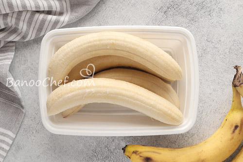 موز منجمد نگهداری موز در فریزر