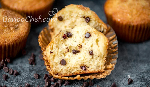 طرز تهیه کاپ کیک آرد نخودچی شکلاتی کاپ کیک آرد نخودچی