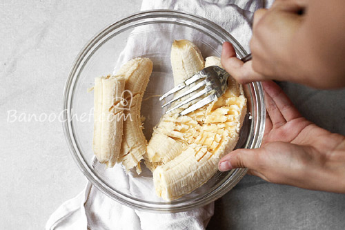 مافین موز شکلاتی