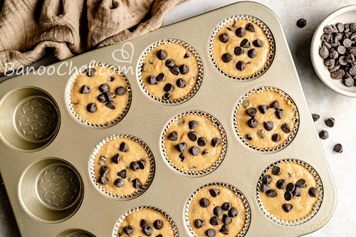 مافین قهوه و شکلات با پودر کیک آماده