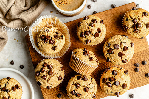 مافین قهوه و شکلات با پودر کیک آماده