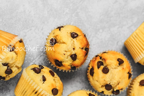 کاپ کیک گردو و شکلات