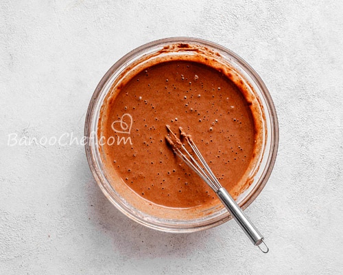 طرز تهیه پنکیک شکلاتی با پودر کاکائو و عسل پنکیک عسلی شکلاتی