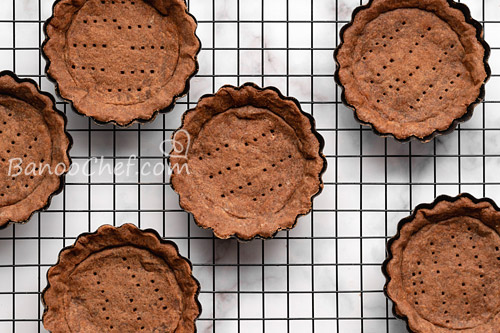 تارت انار شکلاتی